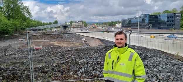 Håvard Hind er prosjektleder i Cautus Geo for E18/Vestkoridoren.